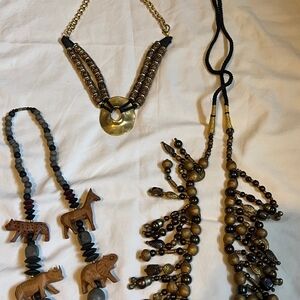 Vintage costume jewelry statement necklace